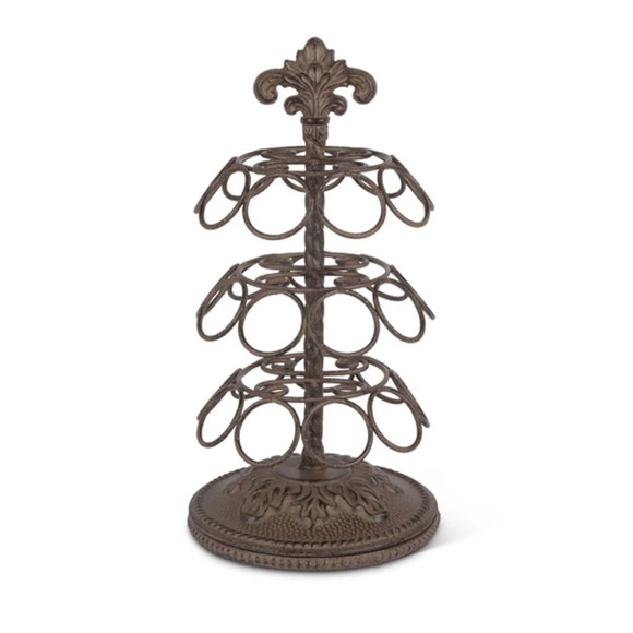 Metal Acanthus Leaf Spinning Coffee Pod Holder - Picture 3 of 3